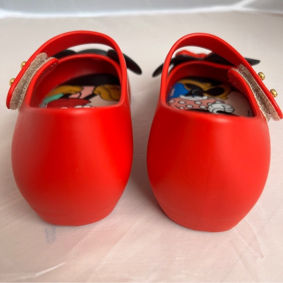 Mini Melissa ultragirl Disney Mickey and Minnie flats size 10 red/black - Picture 9 of 9